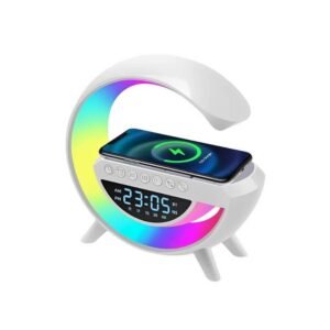 Parlante Bluetooh con cargador inalámbrico luces LED