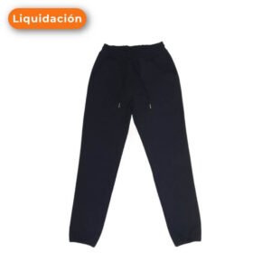 Jogger mujer franela negro - liquidación