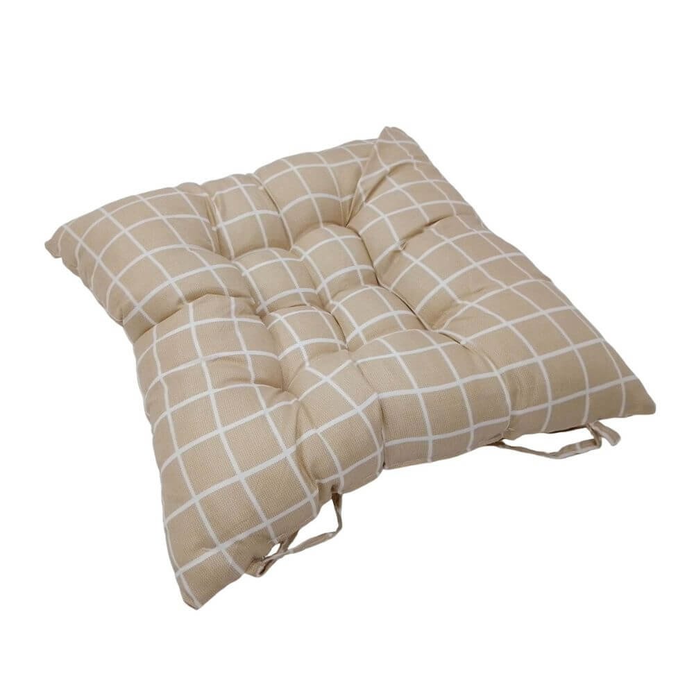 Cojín para Silla Cuadrada Beige