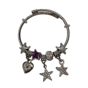 Pulsera para Mujer con Dijes Morado