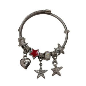 Pulsera para Mujer con Dijes Rojo