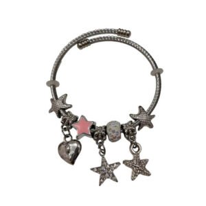 Pulsera para Mujer con Dijes Rosado