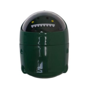 Tacho de Basura de Escritorio Cocodrilo Verde