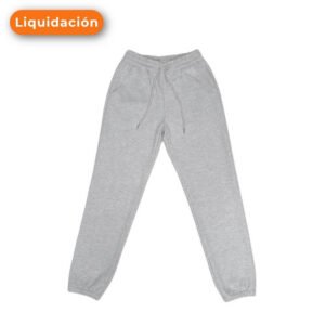 Jogger mujer franela plomo Liquidación