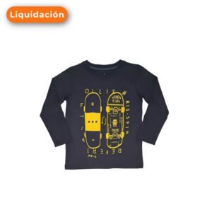 Polo Niño Plomo Liquidación