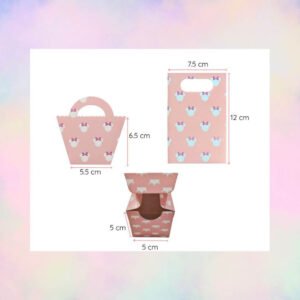 Pack de bolsitas y cajitas de papel estilo Minnie para fiestas y candy bar